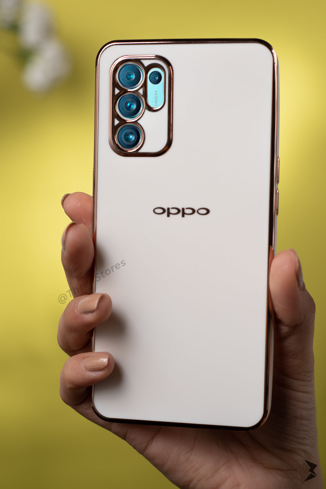 Plating Gold Lens Protection Case Oppo Reno 6 4g