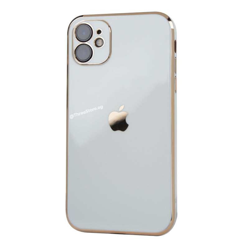Plating Gold Lens Protection Case iPhone 11