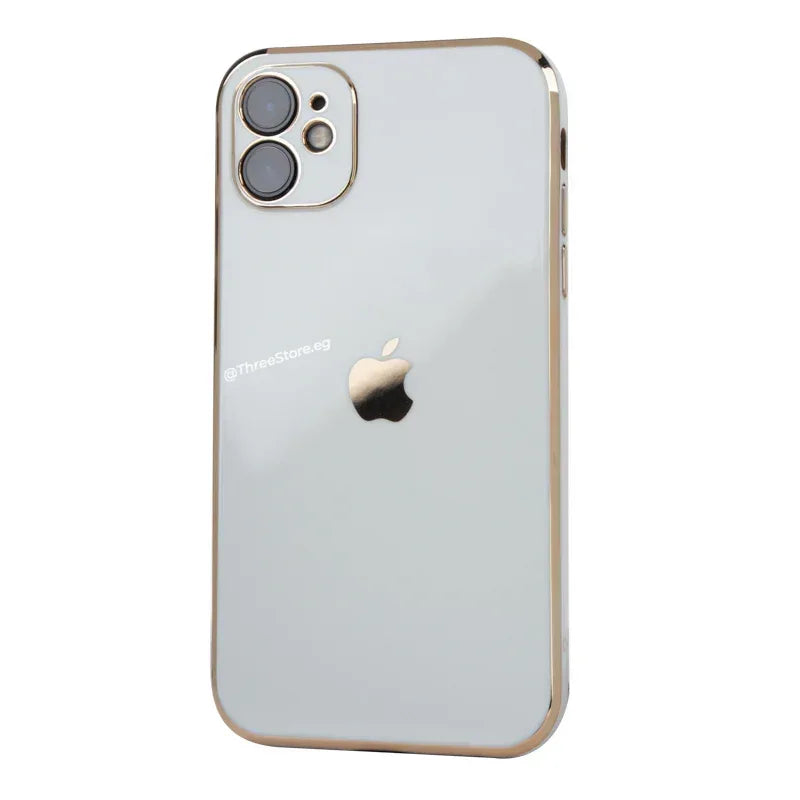 Plating Gold Lens Protection Case iPhone 11 - Three