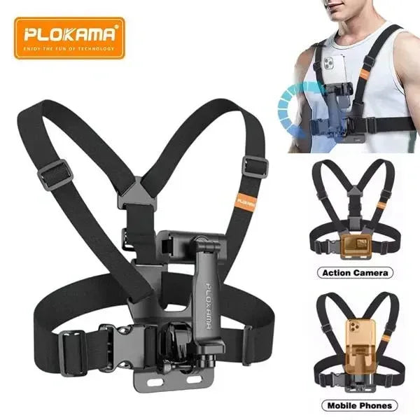 Plokama CX-10 Chest Mount Camera Holder - Three
