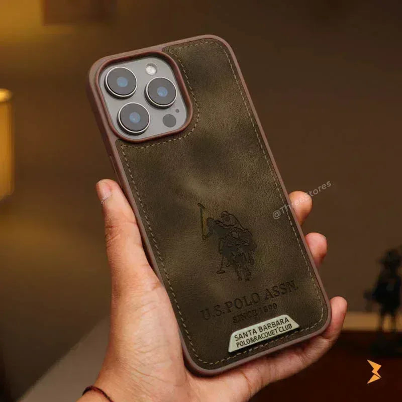 Polo Acouet Club Leather Case iPhone 15 Pro - Three