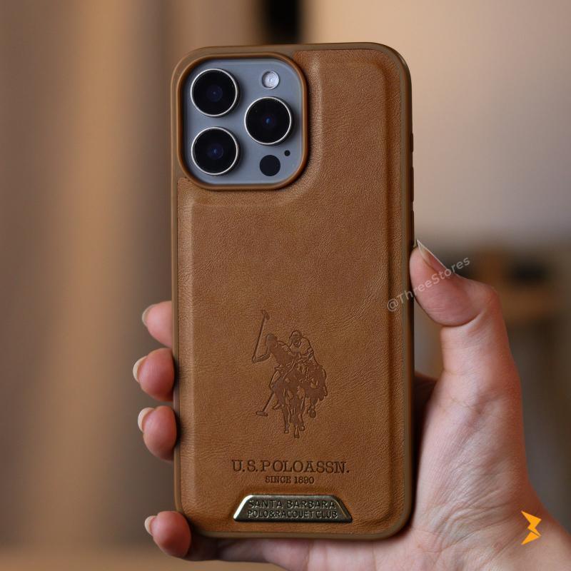 Polo Acouet Club Leather Case iPhone 15 Pro - Three