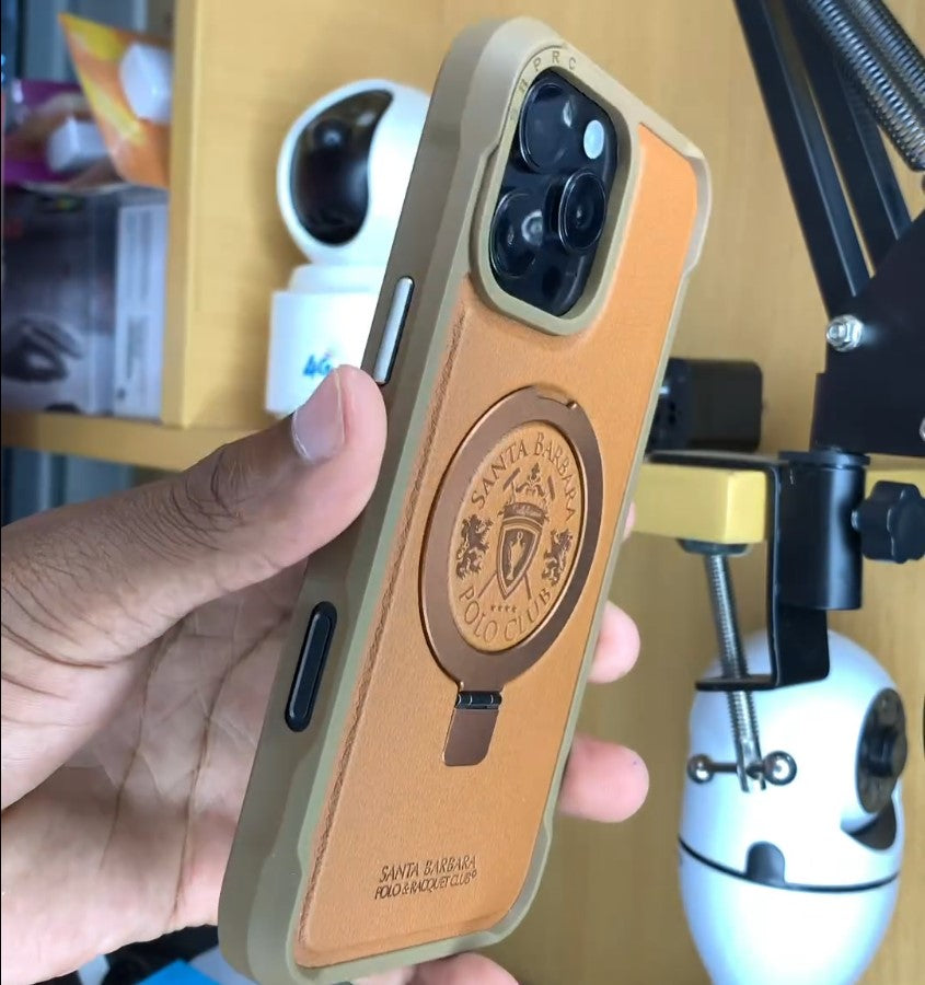 Polo Tough Leather Magsafe Case iPhone 16 Pro Max