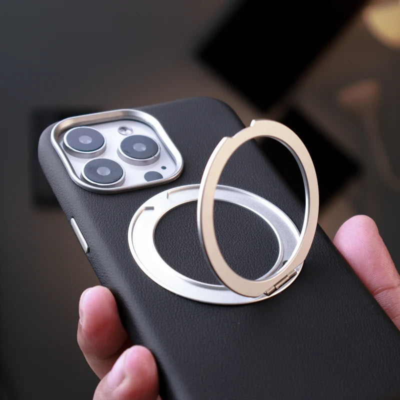 Premium Leather Stand Case iPhone 15 Pro Max