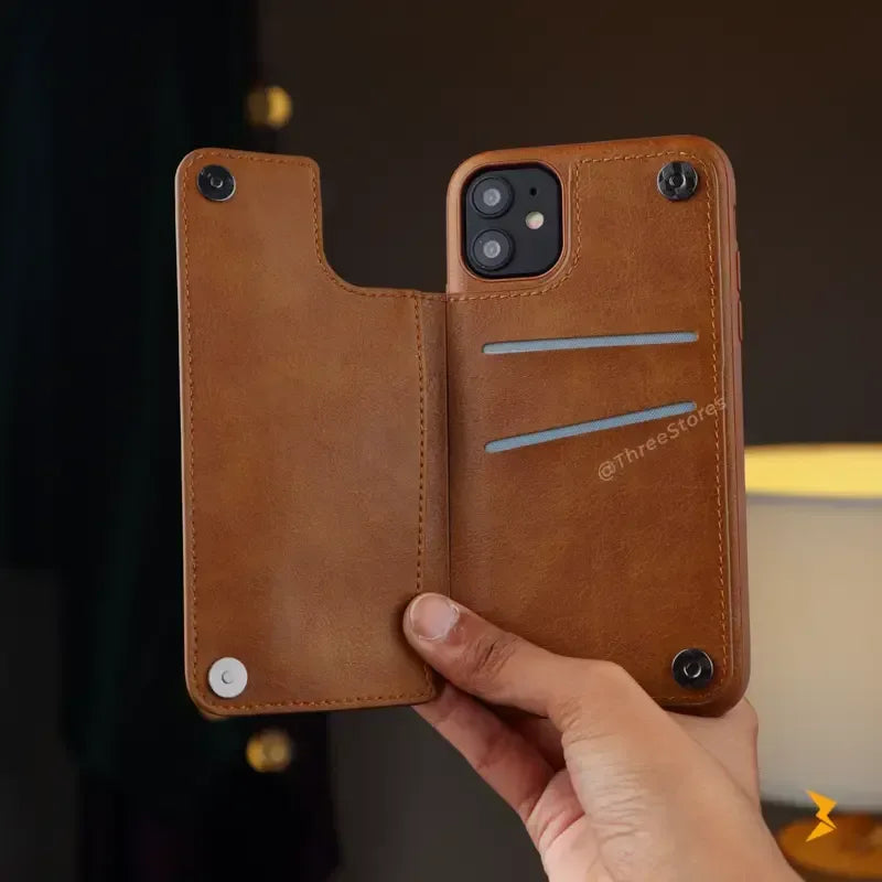 Puloka Full Back Wallet Case iPhone 11 - Three
