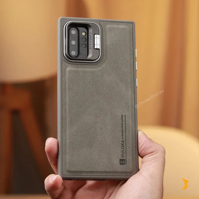 Puloka KickSnap Leather Case Samsung Note 10 Plus - Three