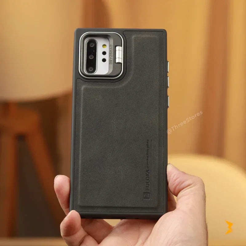 Puloka KickSnap Leather Case Samsung Note 10 Plus - Three