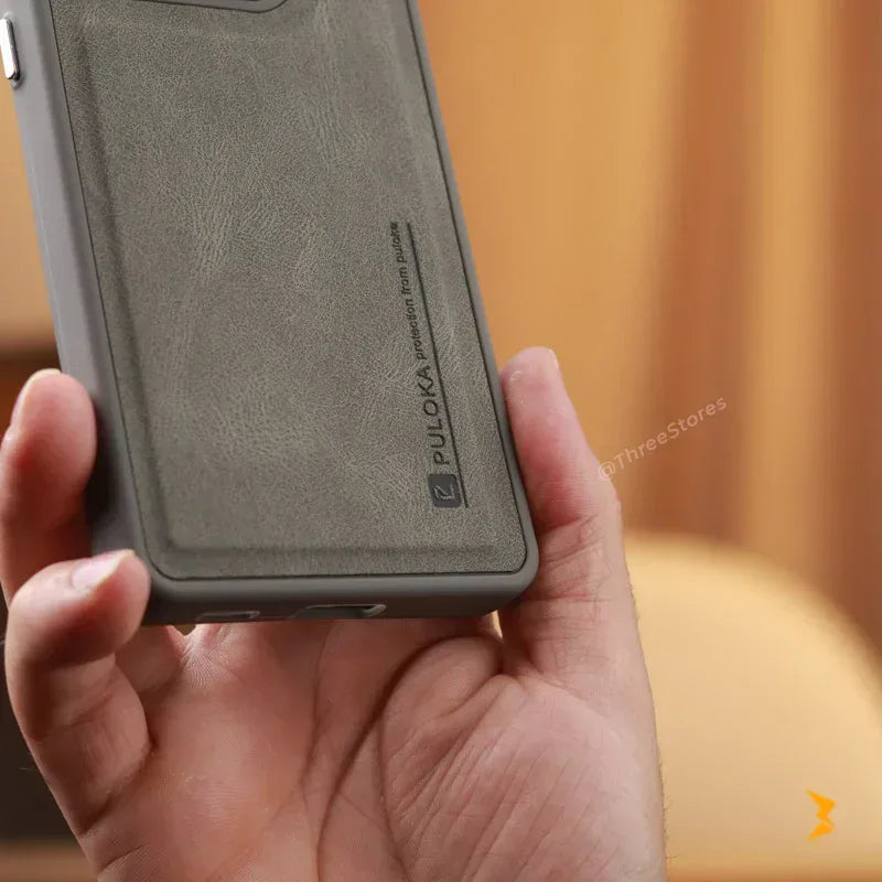 Puloka KickSnap Leather Case Samsung S21 Ultra - Three