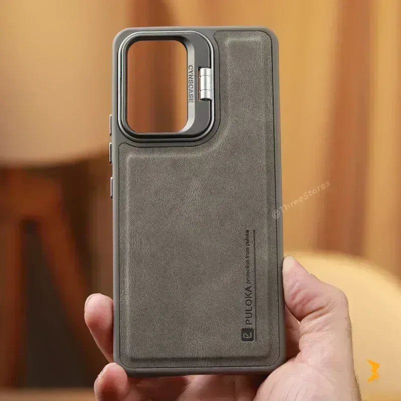 Puloka KickSnap Leather Case Samsung A73 - Three