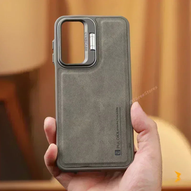 Puloka KickSnap Leather Case Samsung A54 - Three