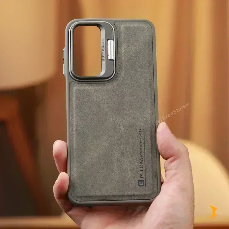 Puloka KickSnap Leather Case Samsung A54 - Three
