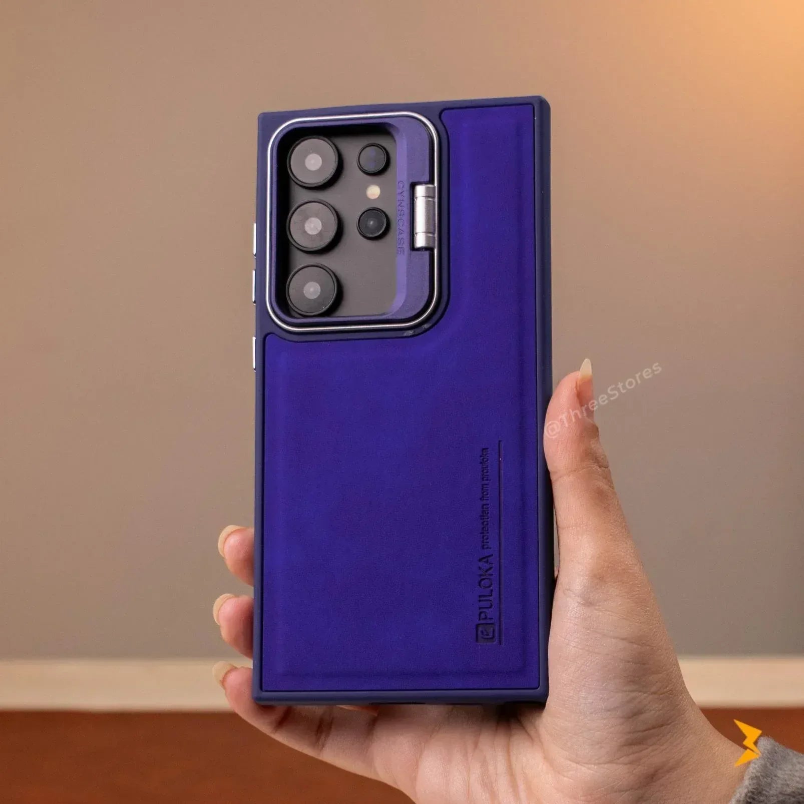 Puloka KickSnap Leather Case Samsung S24 Ultra - Three