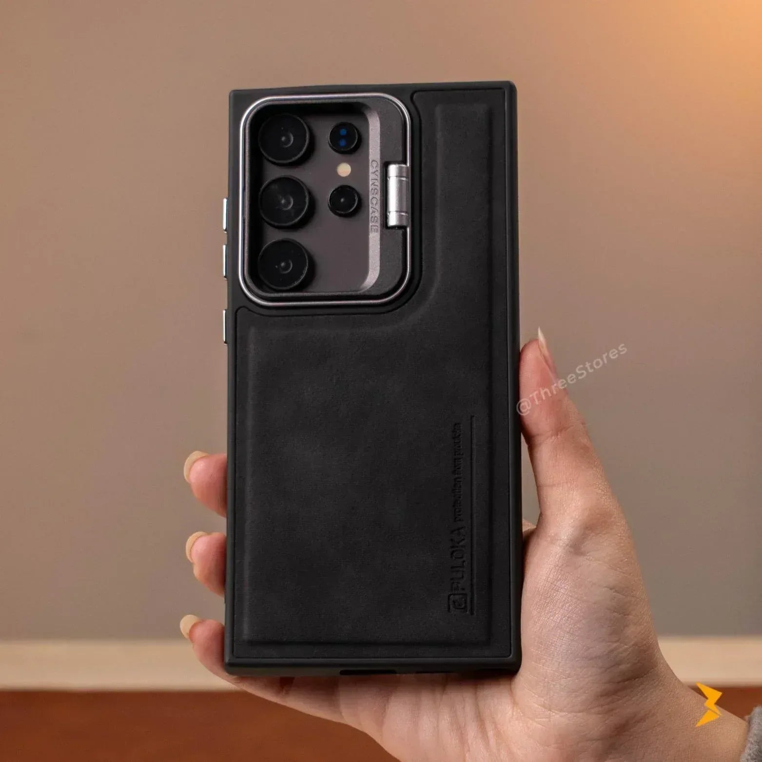 Puloka KickSnap Leather Case Samsung S25 Ultra - Three