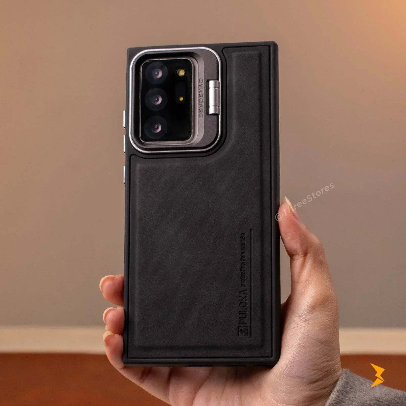 Puloka KickSnap Leather Case Samsung Note 20 Ultra - Three