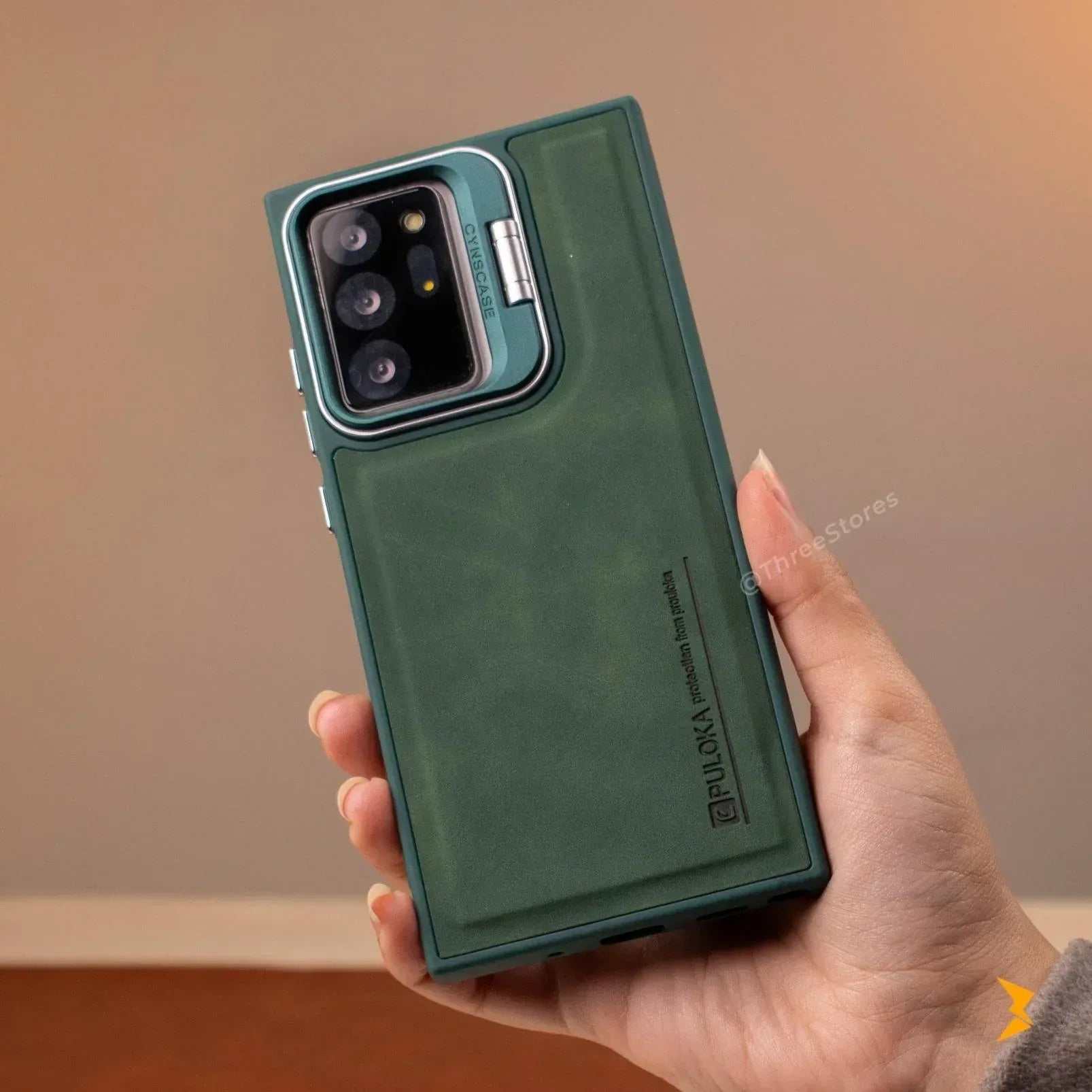 Puloka KickSnap Leather Case Samsung Note 20 Ultra - Three