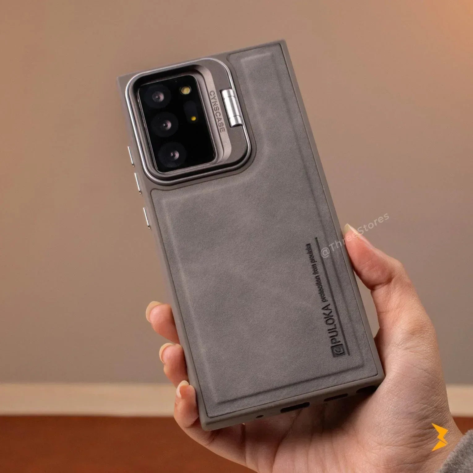 Puloka KickSnap Leather Case Samsung Note 20 Ultra - Three