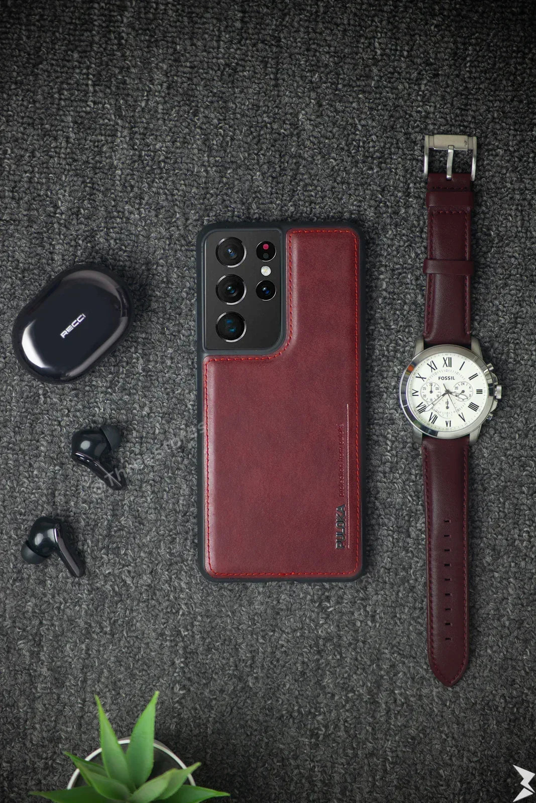 Puloka Leather Case Samsung S21 Ultra - Three