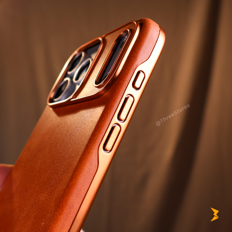 Puloka Magnetic Card Holder Leather Case iPhone 17 Pro Max