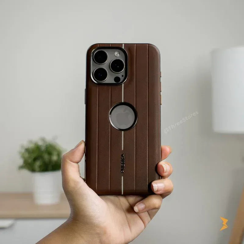 Puloka PrimeShield Leather Case iPhone 13 Pro Max - Three