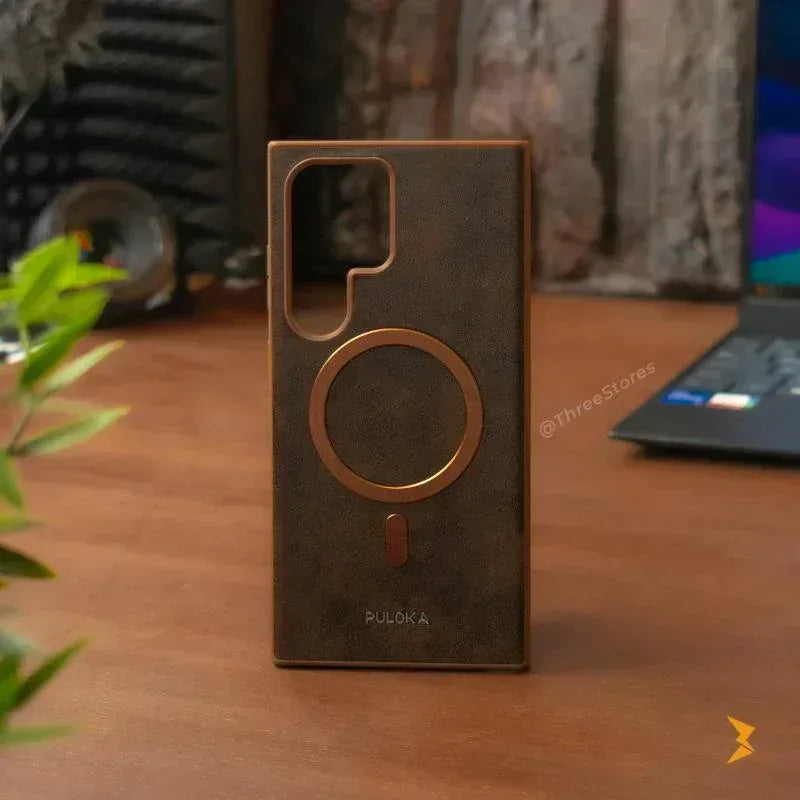 Puloka Solemn Leather Case Samsung S25 Ultra - Three