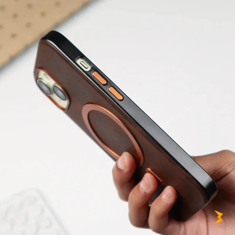 Puloka Solemn Leather Case iPhone 13/14/15 - Three