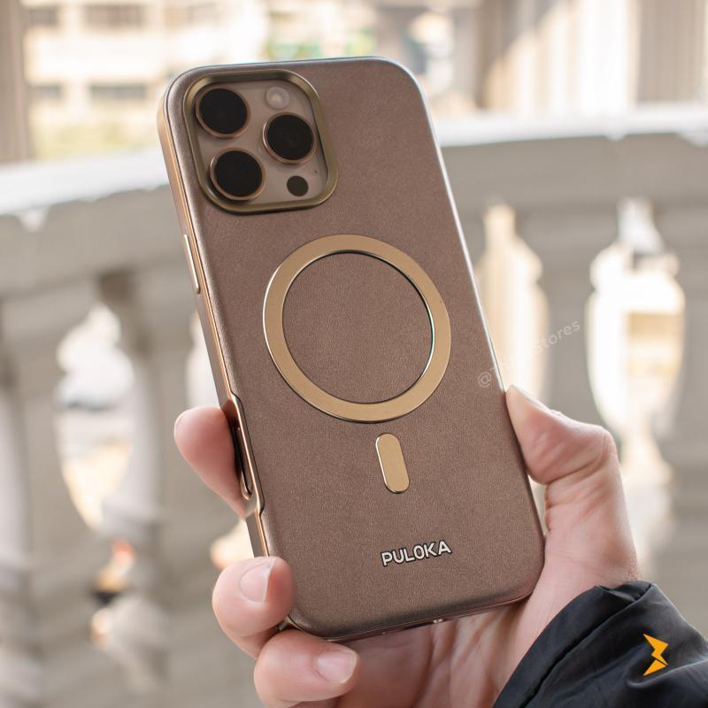 Puloka Solemn Leather Case iPhone 16 Pro Max - Three