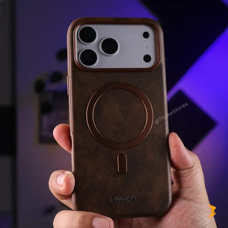 Puloka Solemn Leather Case iPhone 17 Pro Max - Three