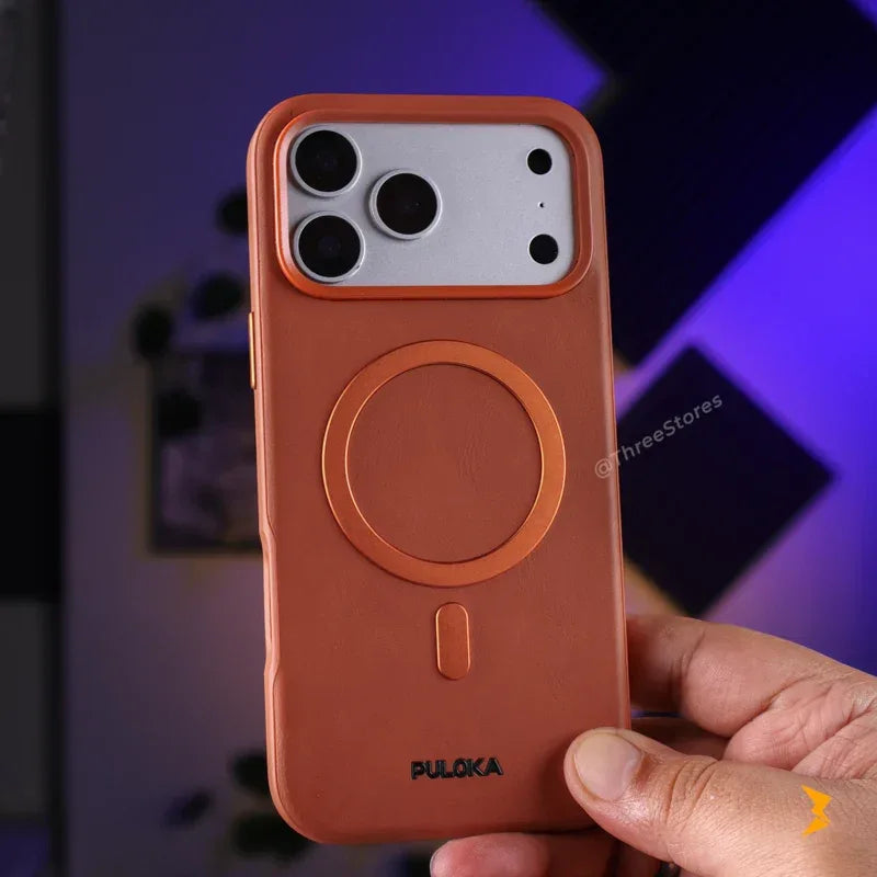 Puloka Solemn Leather Case iPhone 17 Pro Max - Three