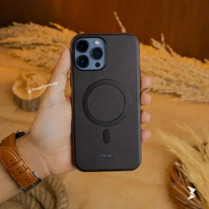 Puloka Solemn Leather Case iPhone 16 Pro Max - Three
