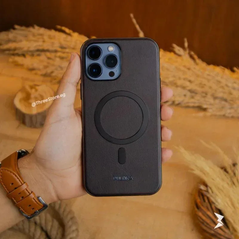 Puloka Solemn Leather Case iPhone 14 Pro Max - Three