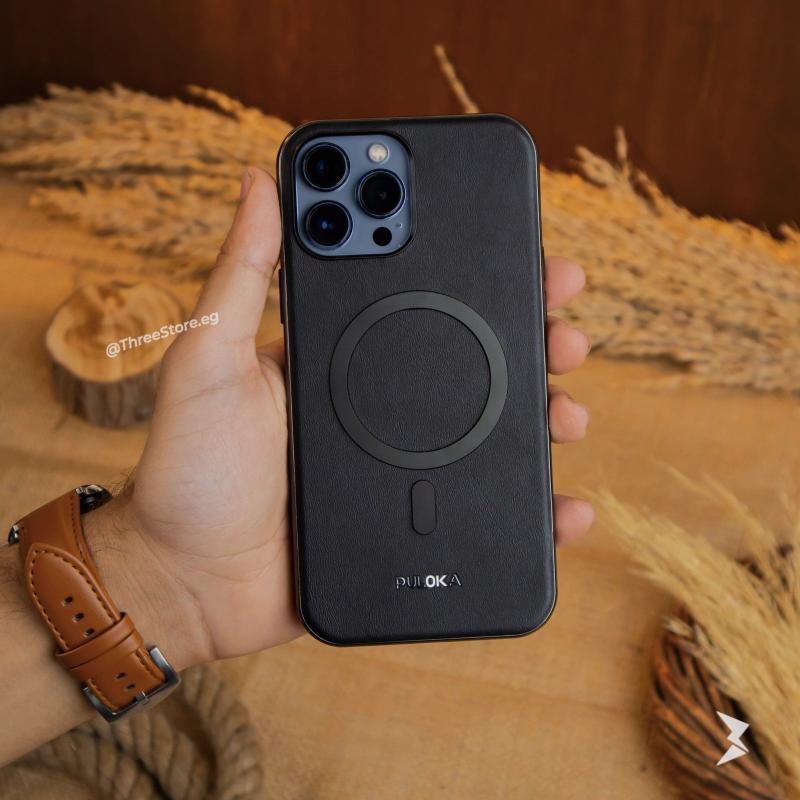 Puloka Solemn Leather Case iPhone 16 Pro Max - Three