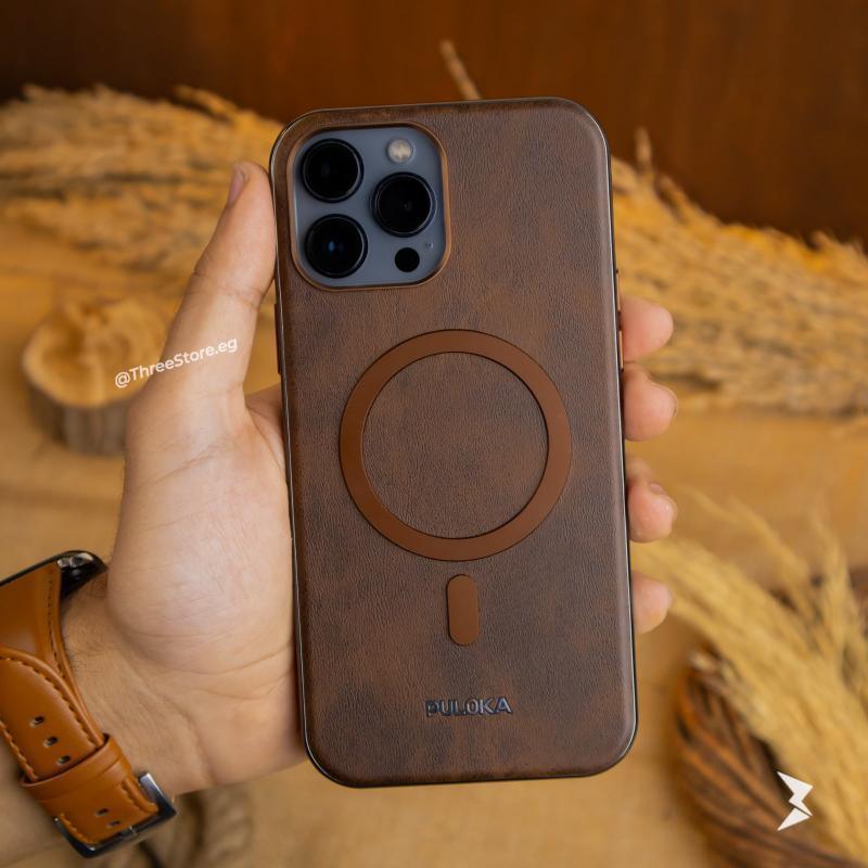 Puloka Solemn Leather Case iPhone 16 Pro Max - Three