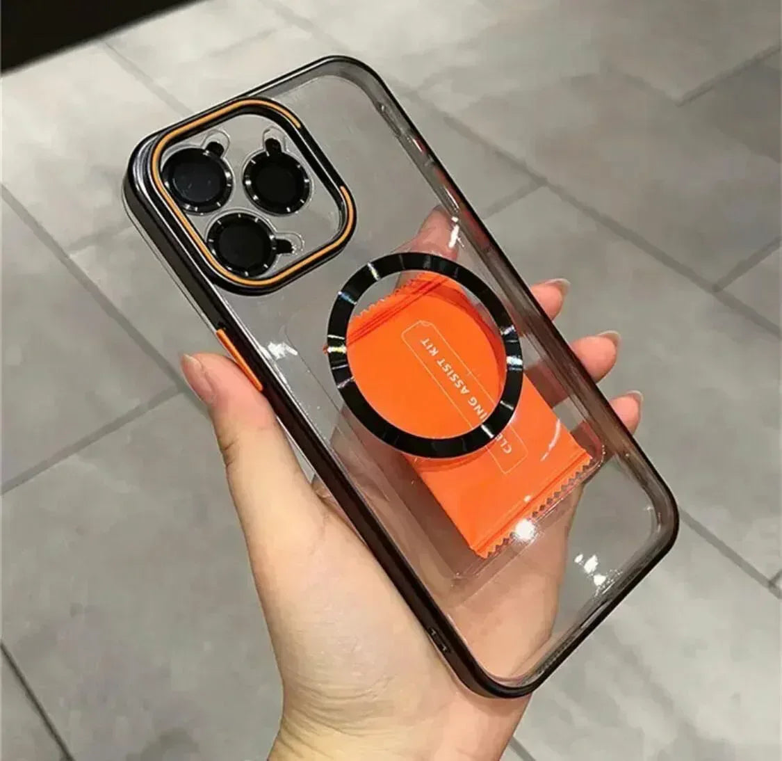 Pure Transparent Magsafe Case iPhone 16 Pro - Three