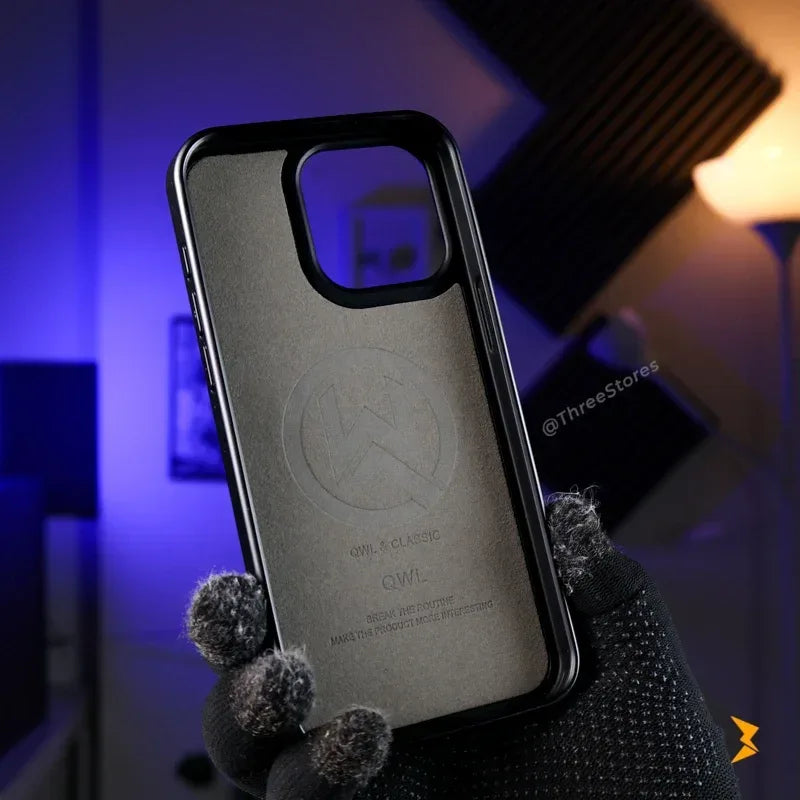 QWL Leather Wallet Case iPhone 15 Pro Max - Three