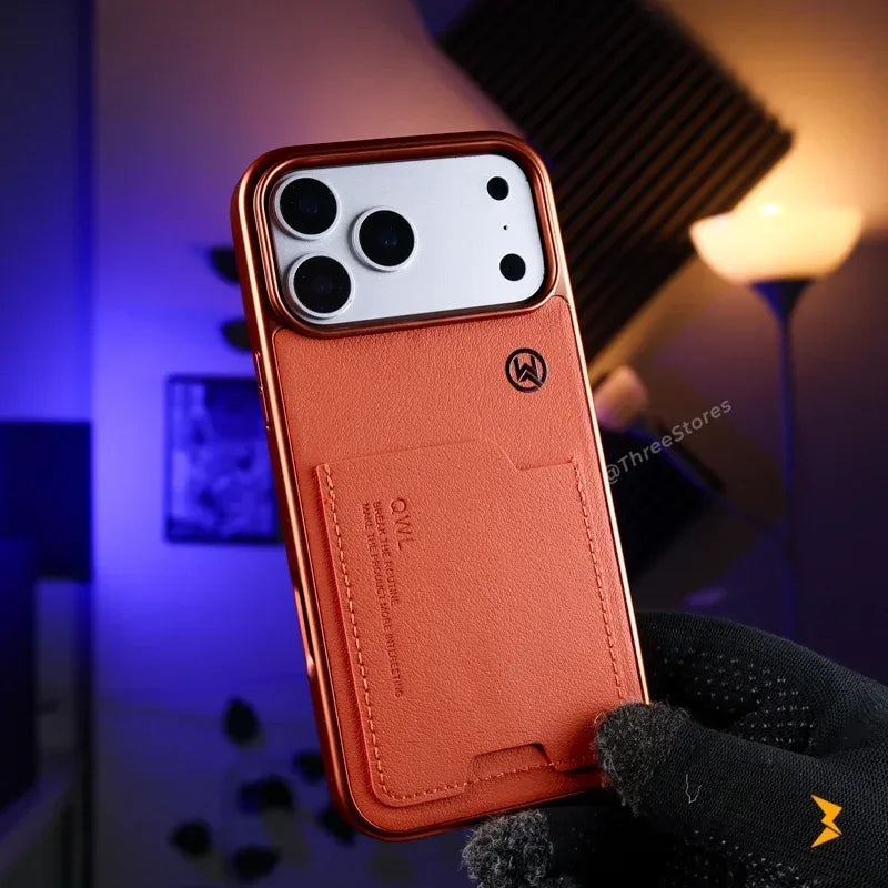 QWL Leather Wallet Case iPhone 17 Pro Max - Three