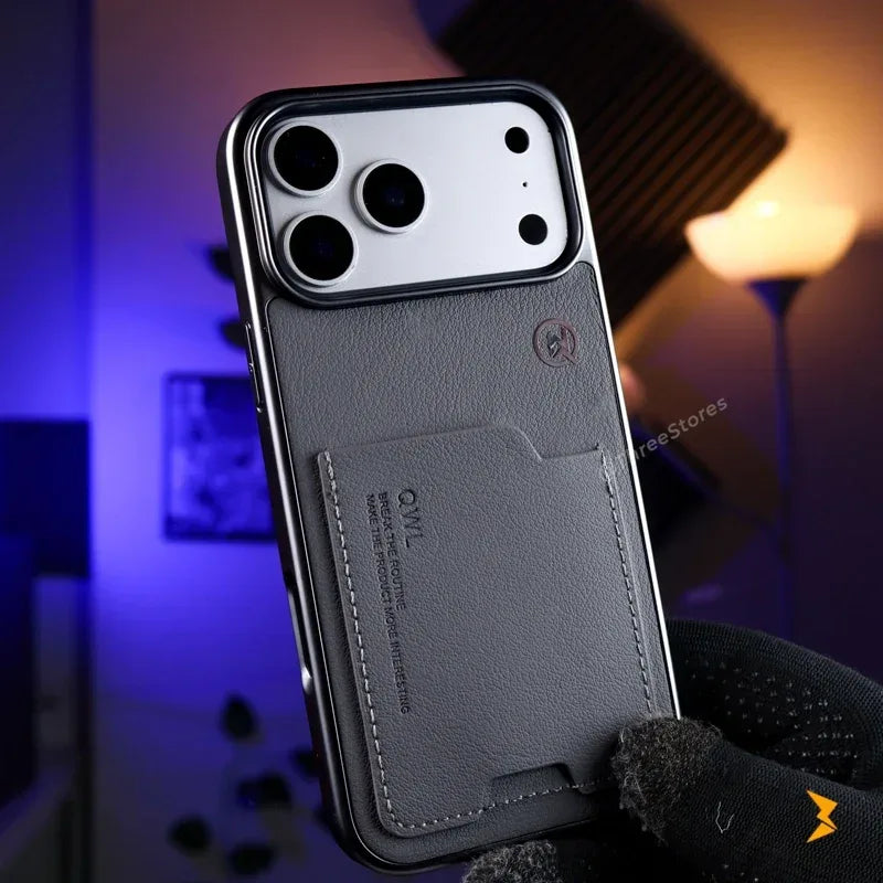QWL Leather Wallet Case iPhone 17 Pro Max - Three