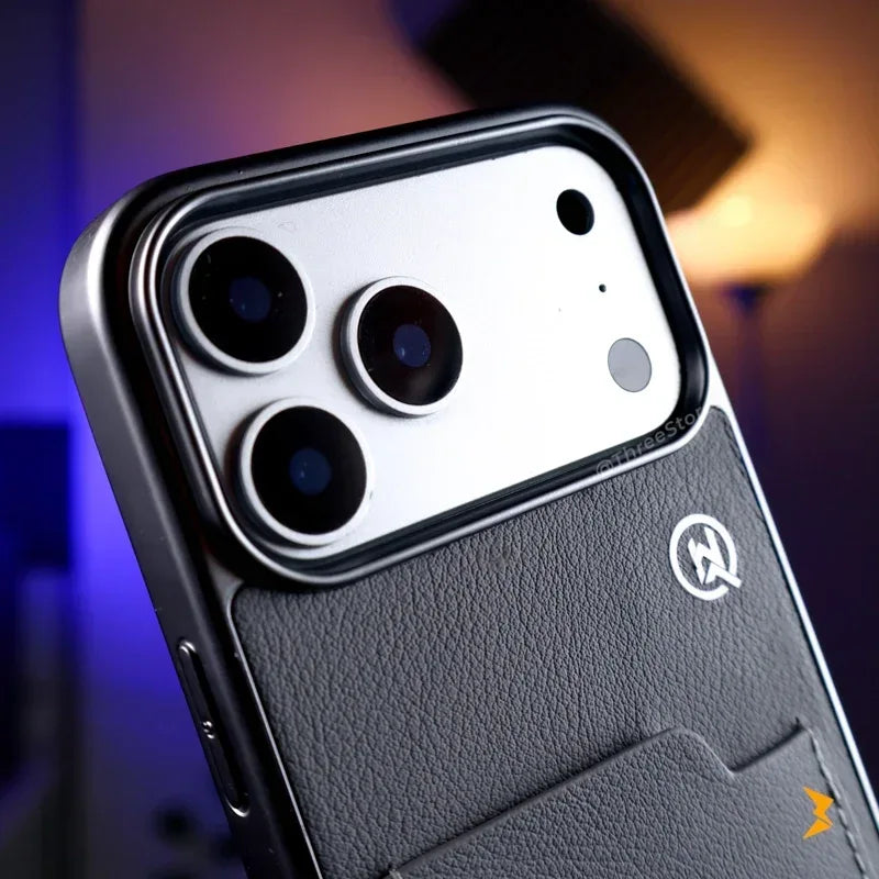QWL Leather Wallet Case iPhone 17 Pro Max - Three