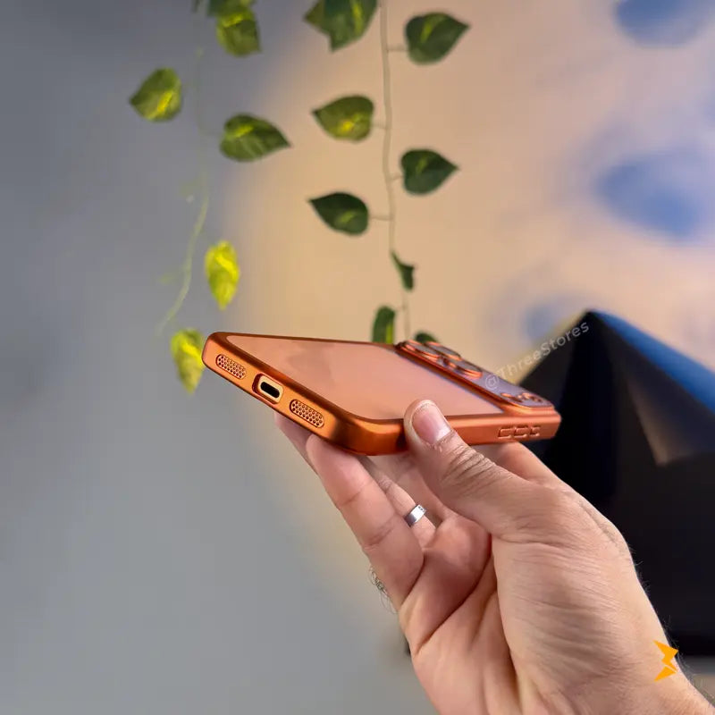 QY Glossy Transparent Camera Protective Case iPhone 17 Pro Max