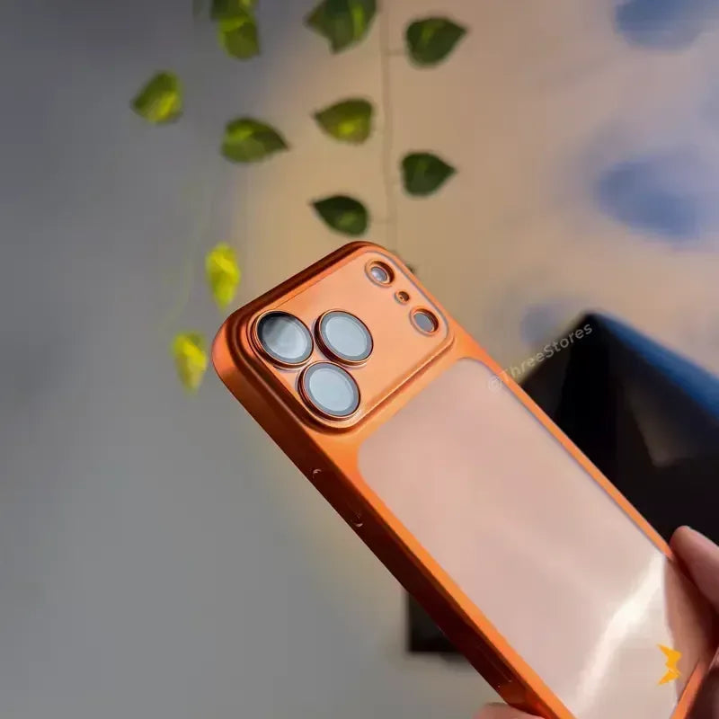 QY Glossy Transparent Camera Protective Case iPhone 17 Pro - Three