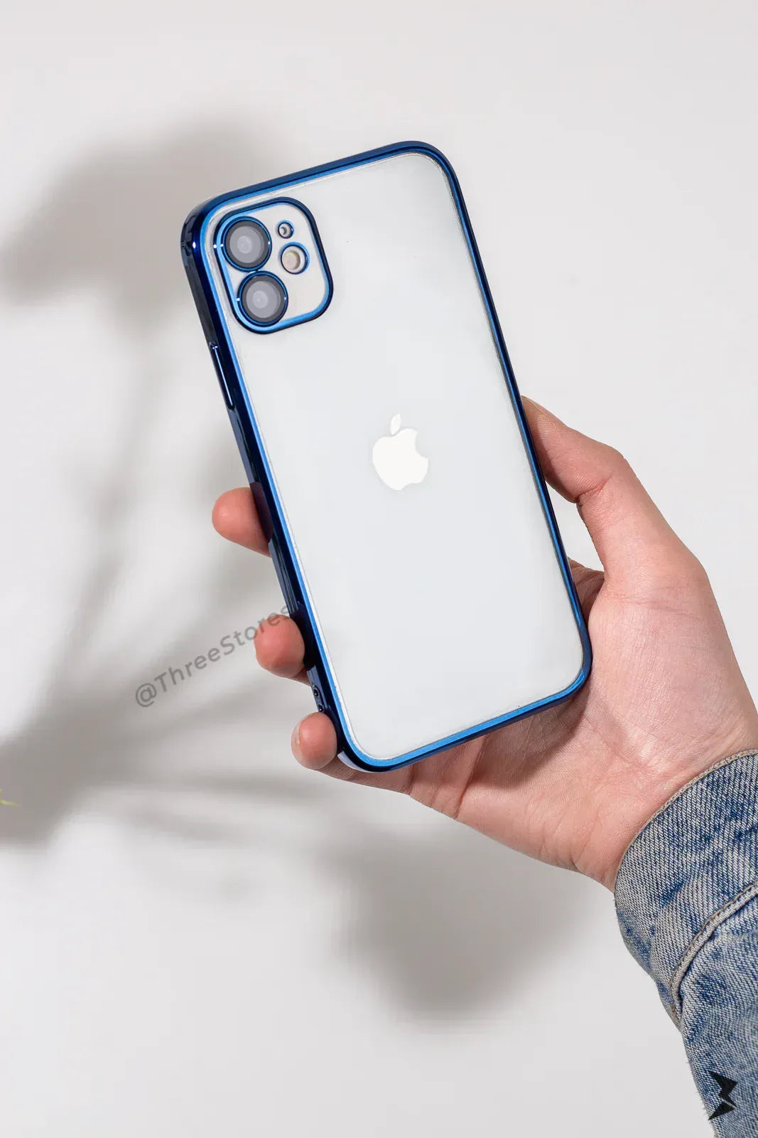 QY Glossy Transparent Camera Protective Case iPhone 12 - Three