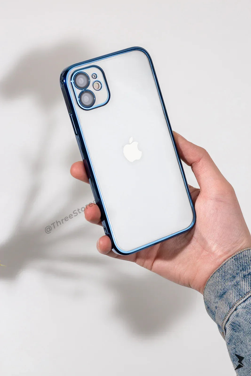QY Glossy Transparent Camera Protective Case iPhone 12 - Three