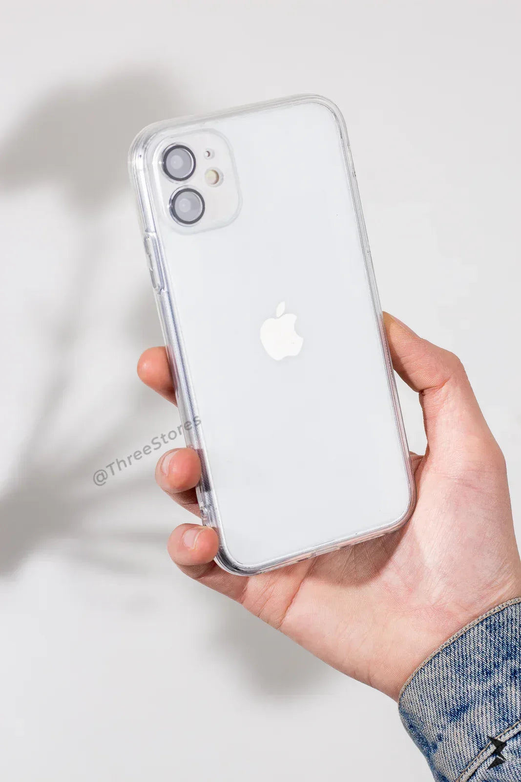 QY Glossy Transparent Camera Protective Case iPhone 12 - Three
