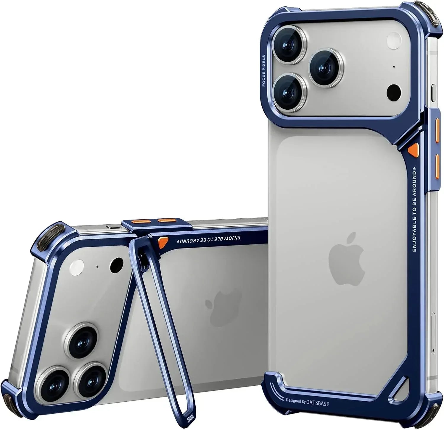 Quantyx Metal Frame Stand Case iPhone 17 Pro Max - Three