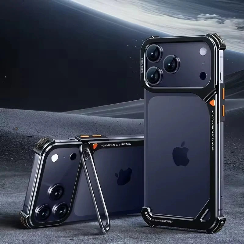 Quantyx Metal Frame Stand Case iPhone 17 Pro Max