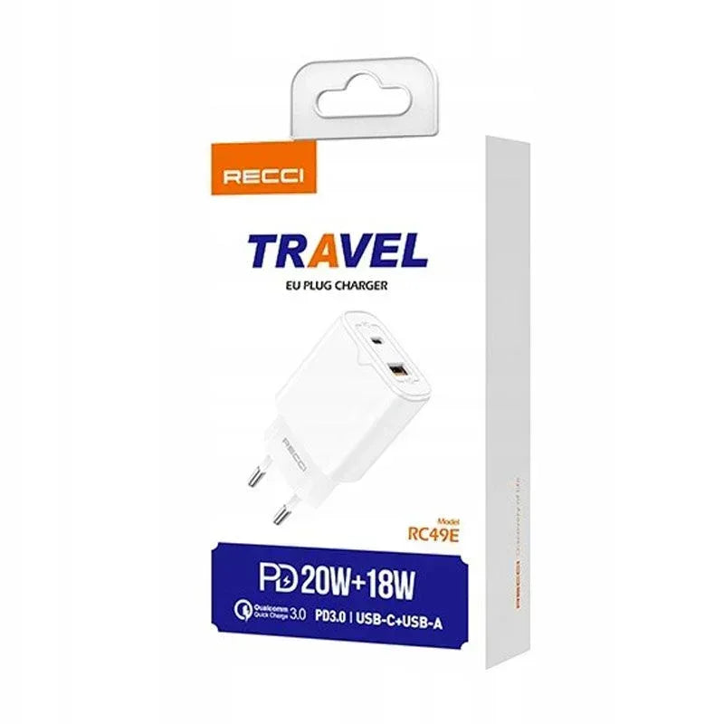Recci 20W +18W Wall Charger RC-49E - Three