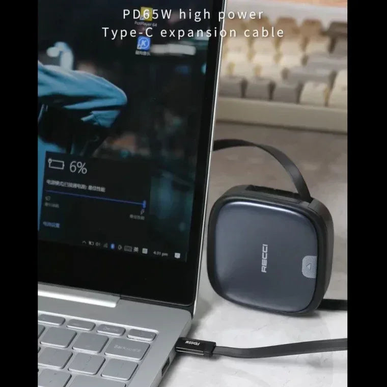 RECCI 5-in-1 Retractable Cable Charging Kit RS36T - Three