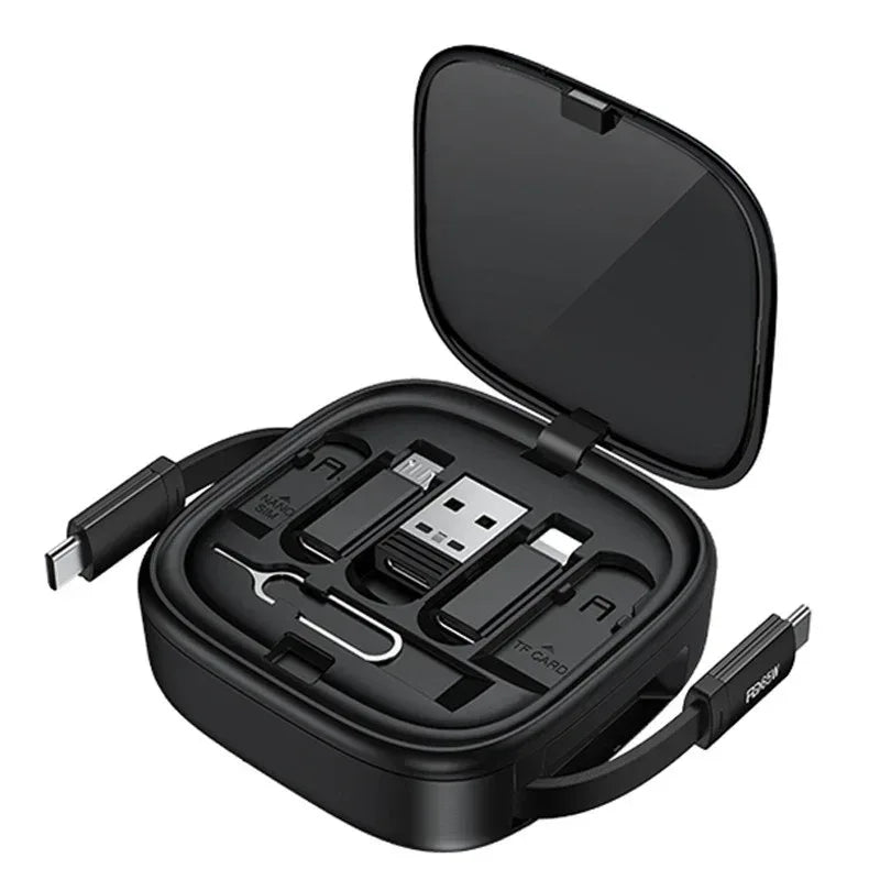 RECCI 5-in-1 Retractable Cable Charging Kit RS36T - Three