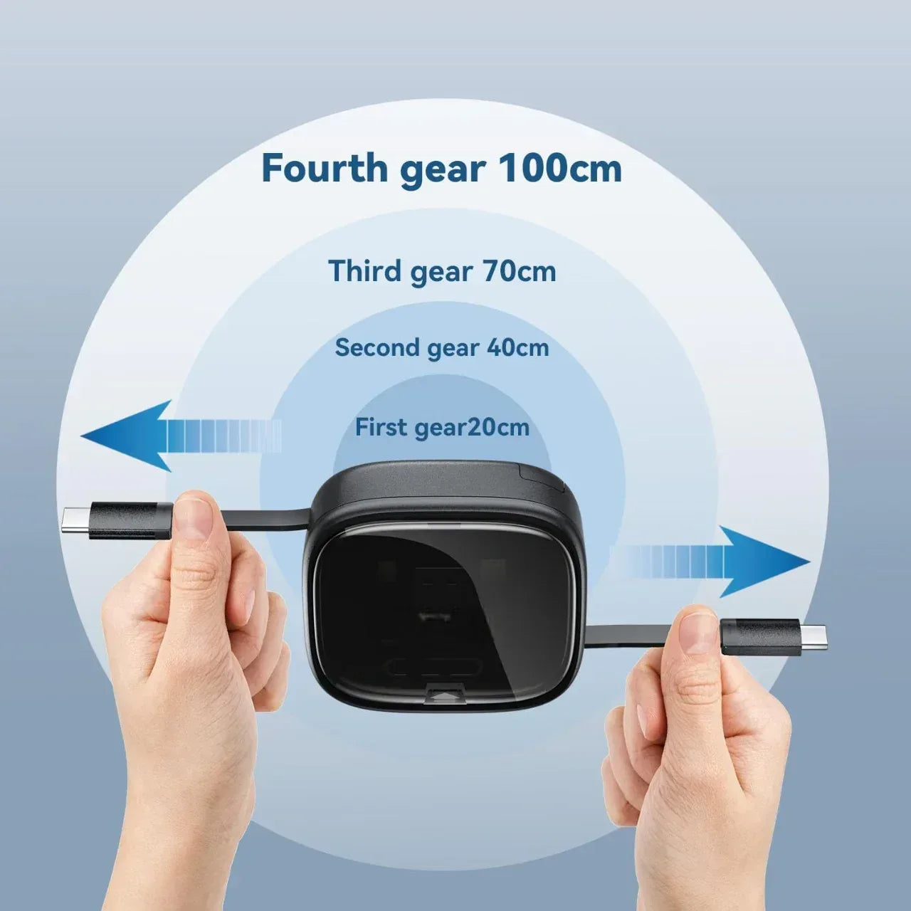 RECCI 5-in-1 Retractable Cable Charging Kit RS36T - Three