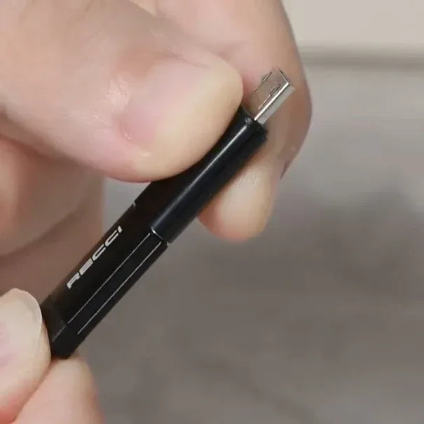 RECCI 5-in-1 Retractable Cable Charging Kit RS36T - Three