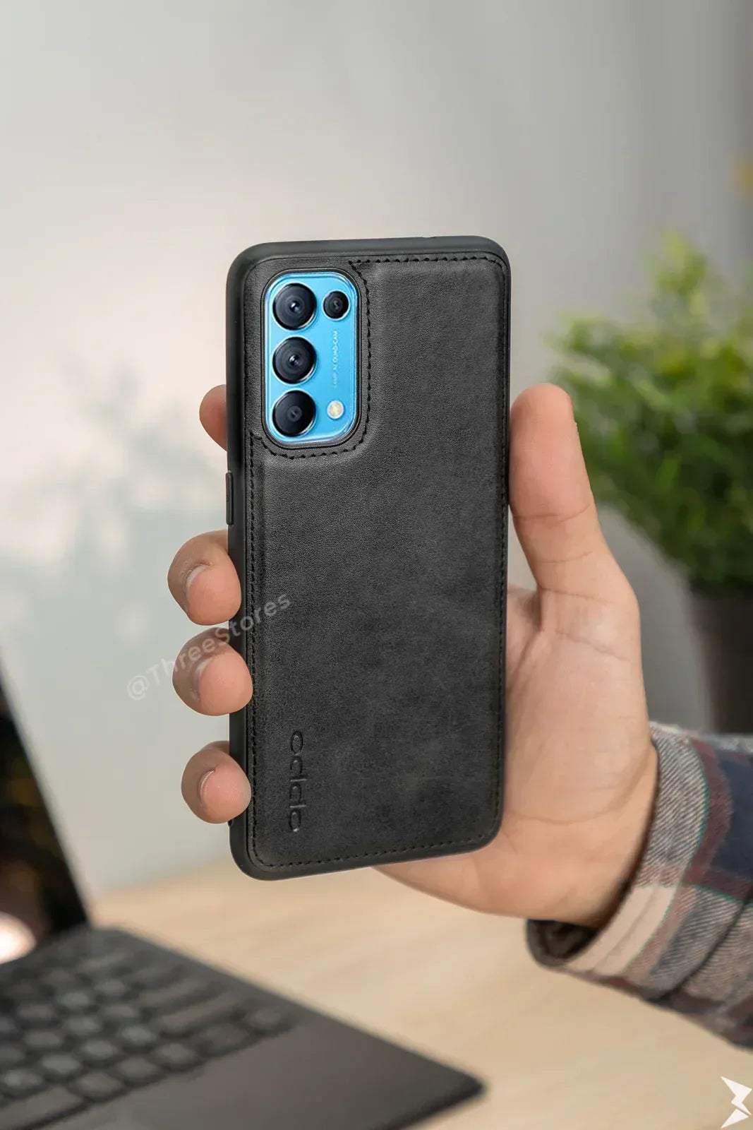 Cradle Leather Case Oppo Reno 5 - Three